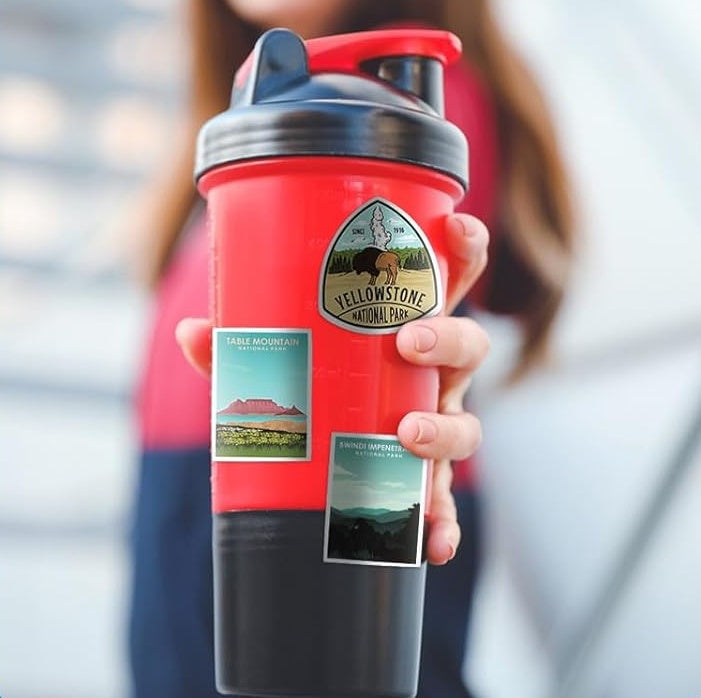 100 National Parks Stickers - Waterproof Vinyl Decals Set