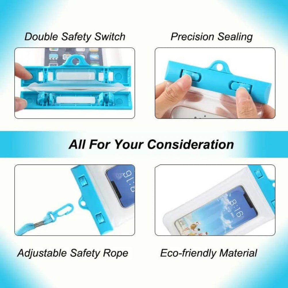Waterproof Phone Pouch - 2 Pack for Swimming & Diving