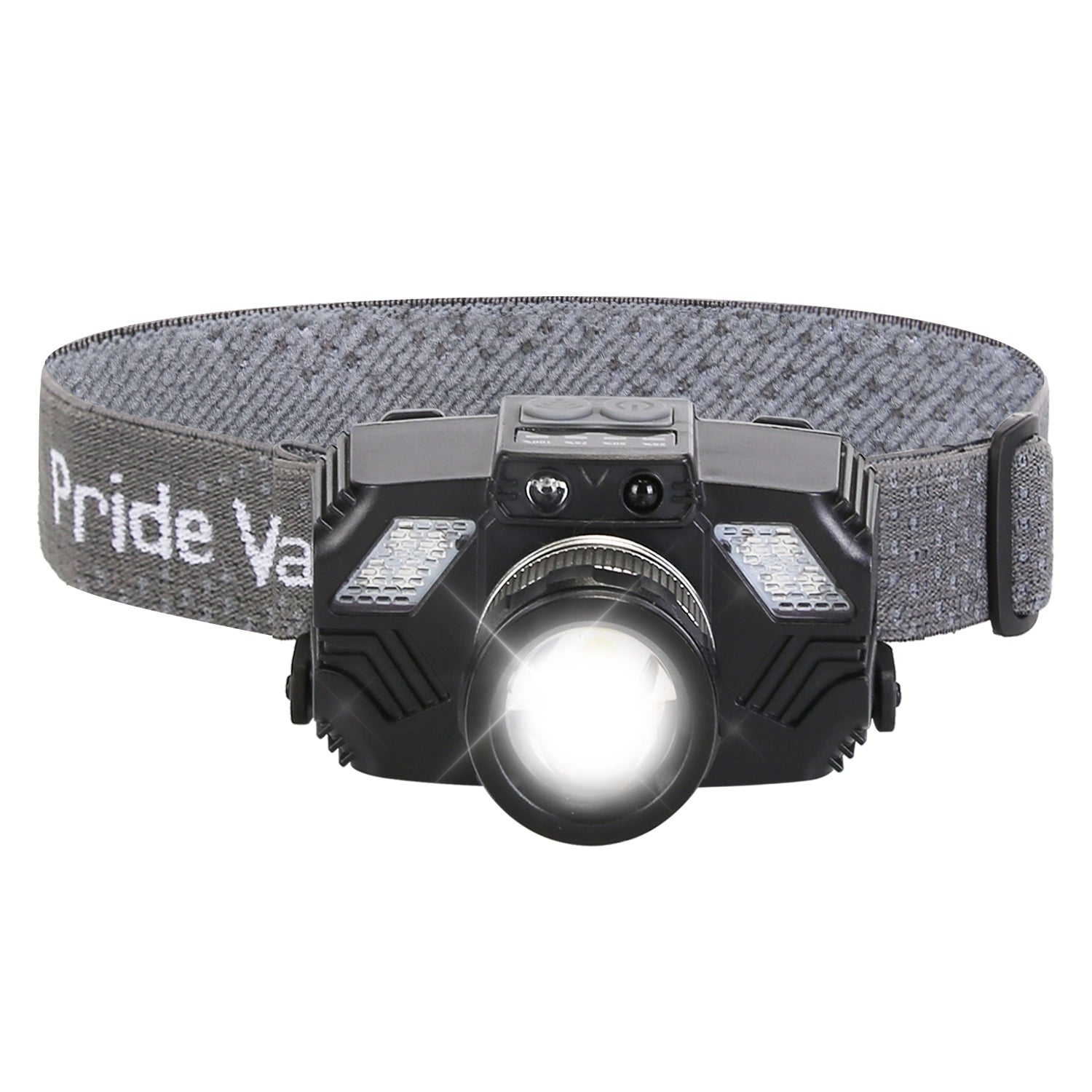 Motion Sensor LED Headlamp - Rechargeable Zoomable Headlight